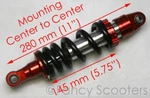 Coolster,roketa,peace,ssr 125CC 110CC Pit Bike Dirt Rear Upside Down Shock. Fixed Price $52.94.