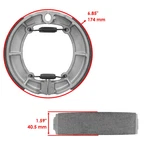 Caltric Rear Brake Shoes For Kawasaki 41048-1059 41048-1070. Fixed Price $35.65.