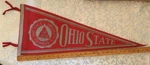 1940S Ohio State Buckeyes Felt Pennant 29" 1870 Seal Osu Columbus Gray. Fixed Price $124.99.
