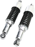 Emgo 17-05700 Custom Shorty Shocks Chrome Body Black Spring With Shroud. Fixed Price $82.68.