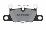 Textar 2569101 Brake Pad Set, Disc For Porsche. Fixed Price $142.27.