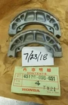 Honda ATC125 ATC200 CT70 Z50 Brake Shoe Set 45120-096-651 Nos Oem. Fixed Price $17.08.