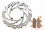 Brake Rotor & Pads For Kawasaki KDX200 1993 1994 Front Riptide Disc. Fixed Price $61.55.