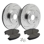Front Drilled Brake Rotors + Pads For 2018 2019 2020 Mitsubishi Eclipse Cross. Fixed Price $122.79.