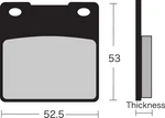 Vesrah Semi-metallic Brake Pads Front Fits Suzuki GN250 (1991-1996). Fixed Price $36.92.
