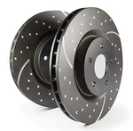 Ebc Turbo Grooved Rear Solid Brake Disc For Skoda Fabia 5J 1.2 105HP 14. Fixed Price $230.54.