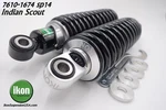 Ikon Suspension Dial-a-ride Shocks To Fit Indian Scout Models #7610-1674SP14. Fixed Price $574.95.