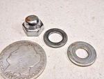 79 Suzuki DS185 Misc Rear Shock Absorber Mounting Nut & Washers #1. Fixed Price $9.74.