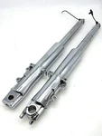 01 Harley Touring Flhr Road King Oem Front Left & Right Fork Legs Sliders Chrome. Fixed Price $351.00.