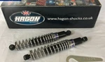 New Box Hagon Twin Shocks 12.4" Triumph T140 Bonneville TR7 Tiger TR6R. Fixed Price $329.95.