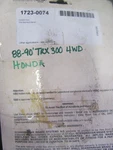 New Parts Unlimited 88'-90' Honda 300 Brakes #1723-0074 Item #1806. Fixed Price $15.00.