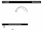 Drum Brake Shoe-premium Shoes Centric 111.04490. Fixed Price $69.06.