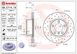 Brembo 09.C114.1X Brake Disc For Bmw, (brilliance). Fixed Price $141.76.