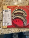 Brake Shoes For 1983-1985 Honda XR350R CR125,250,480 And 500 43120-428-013. Fixed Price $10.00.