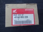 Honda Nos Brake Shoes Kit 451A2-KK0-305. Fixed Price $25.00.