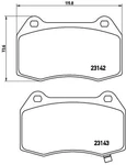 Brembo 56 047 Brake Pad Set, Disc For Honda Nissan. Fixed Price $110.17.