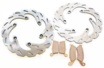 1999-2005 Fits Suzuki RM250 Front & Rear Riptide Brake Rotor Mudrat Pads. Fixed Price $125.35.