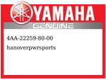 Yamaha Oem Part 4AA-22259-80-00 Label, Warning. Fixed Price $14.49.
