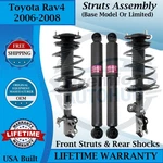 Kyb Oem Front Struts & Rear Shocks For 2006-2008 Toyota RAV4 Lifetime Warranty. Fixed Price $599.23.