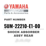Yamaha Genuine Oem Parts Shock Absorber Assy Rear 5UM-22210-E1-00 For WR250F. Fixed Price $992.79.