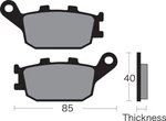 Vesrah Organic Brake Pads VD-163. Fixed Price $25.73.