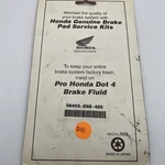 Honda 06455-KN8-405 Front Brake Pads CB750 CB900 CM400 CB400 Cbx. Fixed Price $17.65.