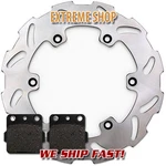 Yamaha Rear Race Proven Stainless Steel Brake Rotor + Pads Yz 125 250 (1989). Fixed Price $39.04.