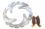 Brake Rotor & Pads For Kawasaki KX125, KX250 2003 - 2005 Front Riptide. Fixed Price $63.75.