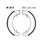 Ebc Pair Of Brake Jaws For Honda Xl 250 03-04 H311. Fixed Price $37.84.