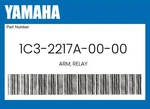 Yamaha Genuine Arm, Relay 1C3-2217A-00-00. Fixed Price $186.39.