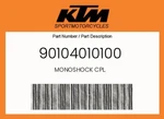 Ktm Genuine Monoshock Cpl. - 90104010100. Fixed Price $345.01.