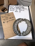 Oem Honda Brake Shoe Set 45120-286-020 New Old Stock Will Show Surface Rust Dirt. Fixed Price $110.00.