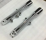 Harley Chrome Fork Sliders Legs Fatboy Heritage Fit 88-99 ,exchange Program. Fixed Price $349.00.