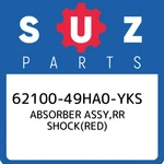 62100-49HA0-YKS Suzuki Absorber Assy,rr Shock(red) 6210049HA0YKS, New Genuine Oe. Fixed Price $2125.83.