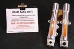 Harley Softail Fork Sliders Set 45918-07 45917-08 08-16. Fixed Price $50.00.