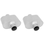 Pair Of Single Chamber Performance Race Mufflers Aggressive 2.5" In/out. Fixed Price $82.95.