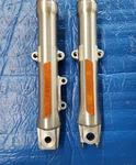 Oem Harley Davidson Softail Showa Lower Fork Sliders G593 R46006-00 L46004-00. Fixed Price $89.99.