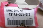 Nos Honda Ct 90 Xl 100 Xr Sl Brake Show Kit # 431A2-365-672 B826. Fixed Price $19.95.