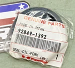 New Genuine Kawasaki 92049-1392 Seal-oil, Fork, Outer, Tube. Fixed Price $11.44.