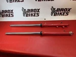 1990 Yamaha Front Forks Kyb Oem Red. Fixed Price $125.00.