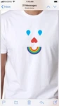 Peace Clown Upside Down Rainbow Heart Water Drop Tm Shirt. Fixed Price $21.82.