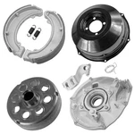 Rear Brake Panel & Drum For Fourtrax TRX300FW 1988-2000 43100-HC4-010. Fixed Price $165.00.
