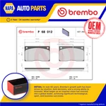 Brake Pads Set Front P68012 Brembo JLM1157 JLM9727 5001000478 7701203071 21110. Fixed Price $43.61.