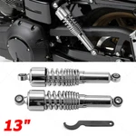 Chrome 13" Rear Absorbers Shocks Fit For Harley 1995-2010 Dyna Super Glide Fxd. Fixed Price $95.47.