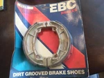 Grooved Organic Brake Shoes. Fixed Price $27.99.
