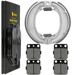 Caltric Front Brake Pads And Rear Shoes For Honda TRX250X 2X4 2009-2020. Fixed Price $20.00.