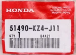 Honda Fork Seal Part Number 51490-KZ4-J11. Fixed Price $12.99.
