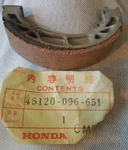 Nos Honda ATC125 ATC200 CT70 CH150 Braka Pad One 45120-096-651. Fixed Price $12.50.