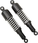 Emgo Rear Motorcycle Shocks Set Lowering Eye 290MM Black/chrome W/oshroud. Fixed Price $87.72.