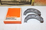 Genuine 1973 Harley Aermacchi Z90 Drum Brake Shoes + Linings 44074-73 Nos. Fixed Price $40.00.